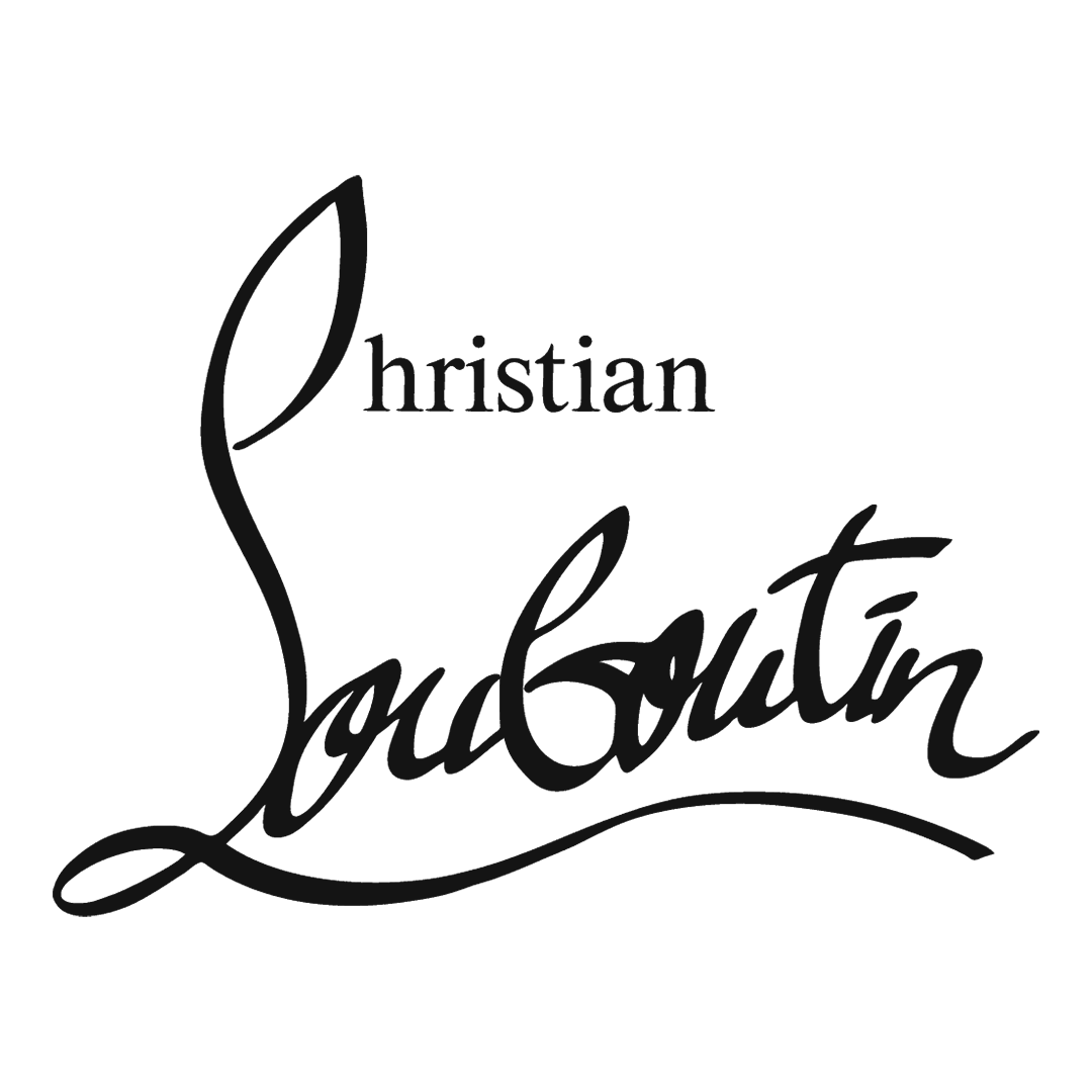 Logo manuscrit de la marque Christian Louboutin, client événementiel.
