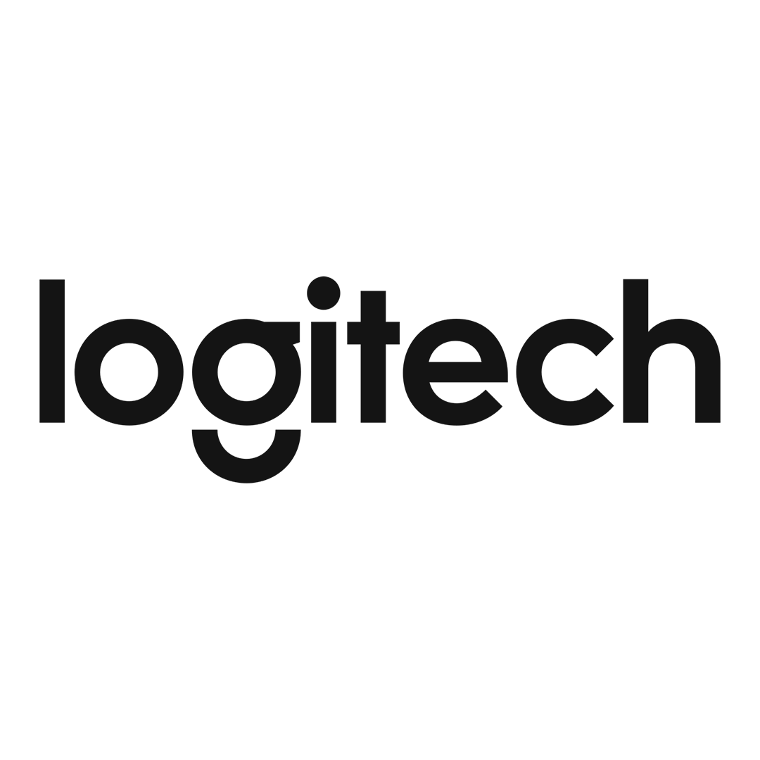 Logo de l'entreprise de périphériques technologiques Logitech.